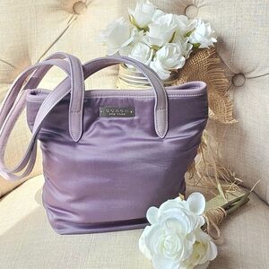 Vintage Coach Satin Mini Lunch Tote # 6103 ( Lilac / Lavender )